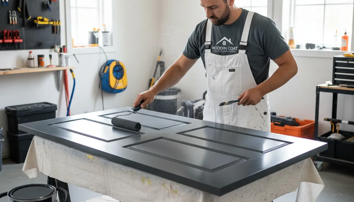 Professional door painting by expert house painters in Providence, RI