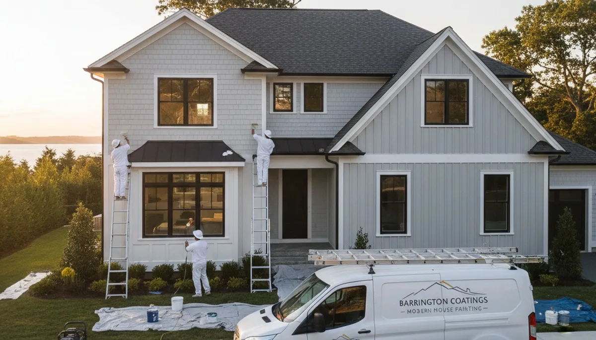 Professional house painters in Providence RI providing expert residential exterior painting services