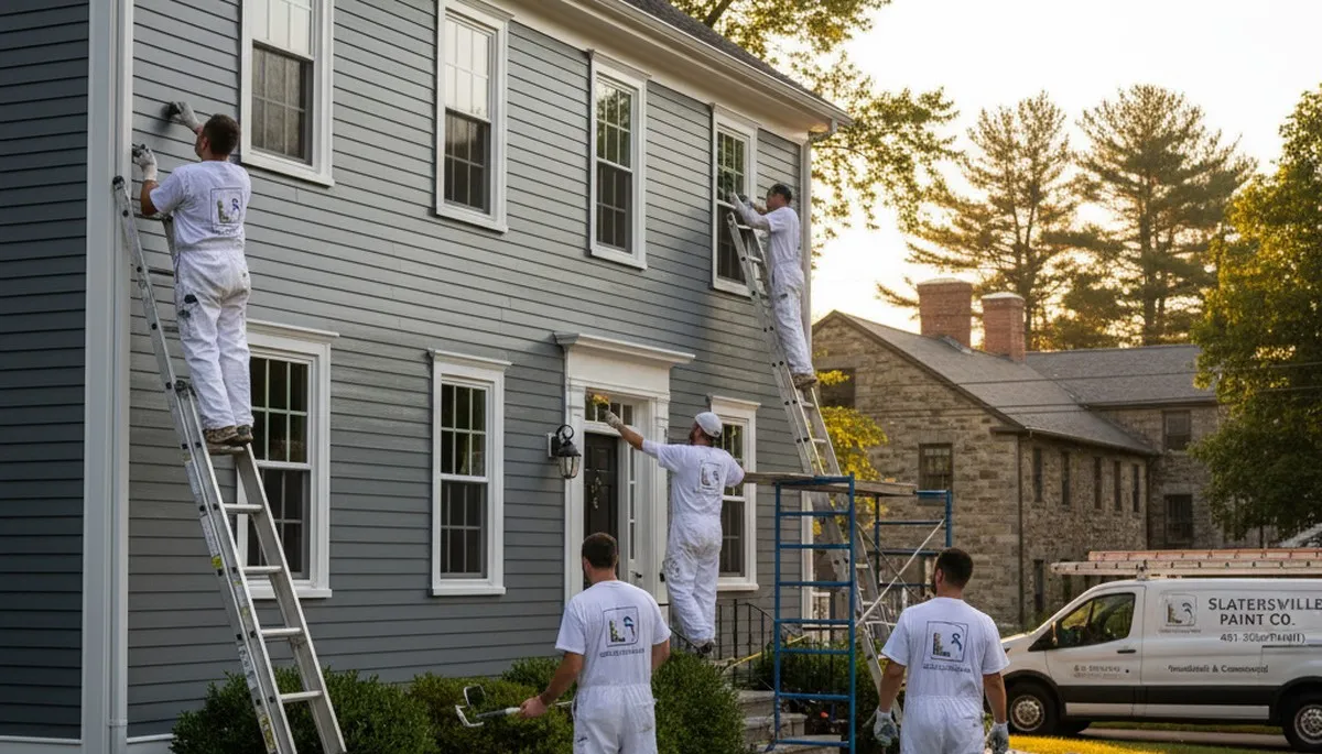 Providence, RI house painting services by PaintingProvidenceRI.com for interior and exterior home painting