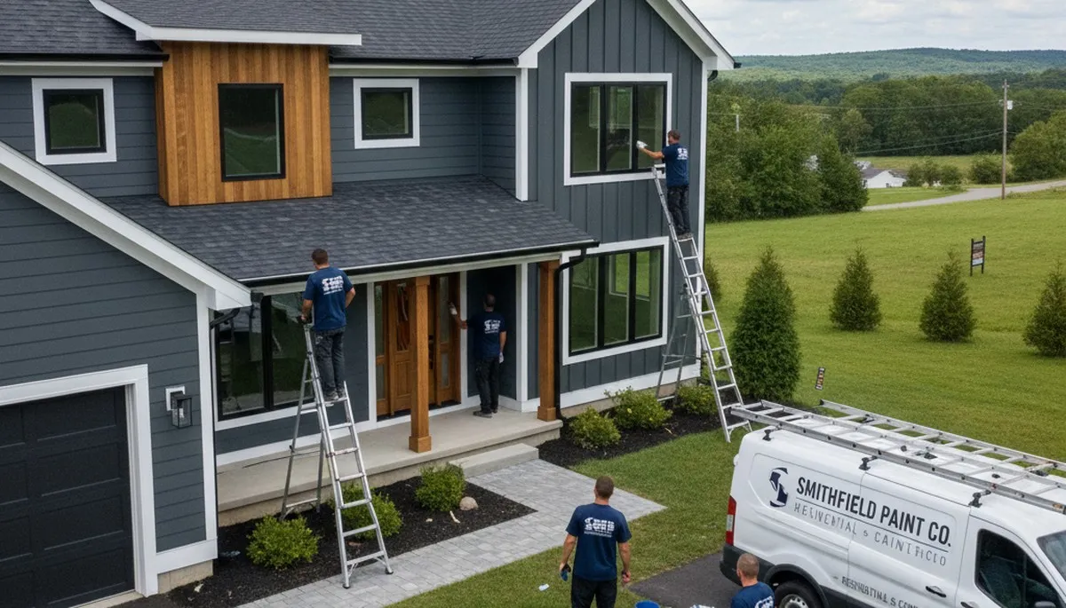Professional house painters in Providence RI providing expert residential exterior painting services