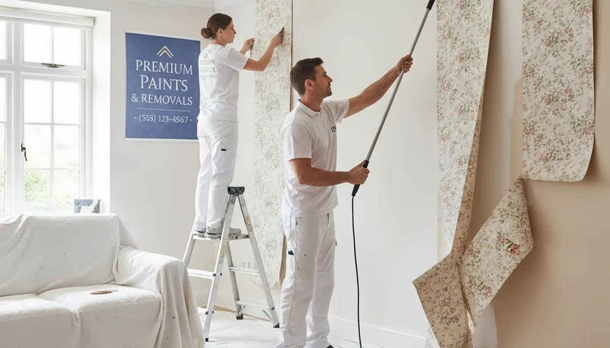 Professional wallpaper removal and wall preparation in Providence, RI homes by expert painters